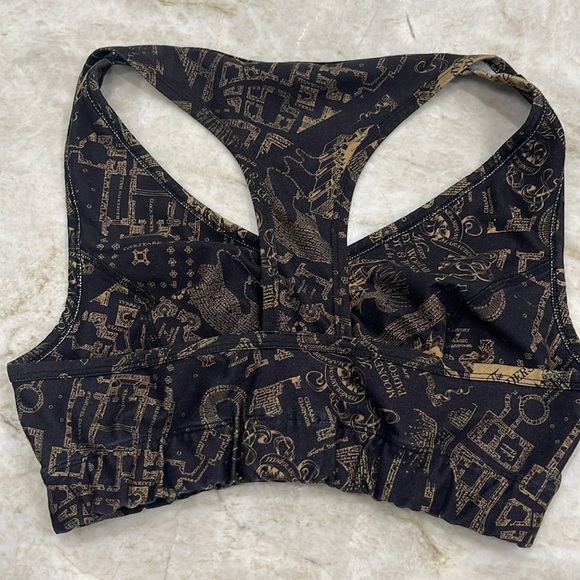 Harry Potter Marauder’s Map Sports Bra Magical Print Junior's Size Medium - Picture 5 of 9